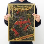Постер фильма Человек-паук, настенная бумага в стиле ретро, крафт-бумага, наклейка на стену, декоративные картины для спальни, картины для домашнего дизайна
