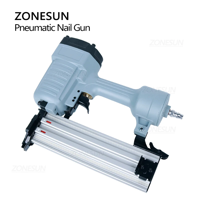 Стальной Железный пистолет ZONESUN ST64 пневматический Микро-шпиннер гвоздик