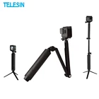 Палка для селфи TELESIN, многофункциональный монопод для экшн-камеры GoPro Hero 10 9 8 Black 7 6 5