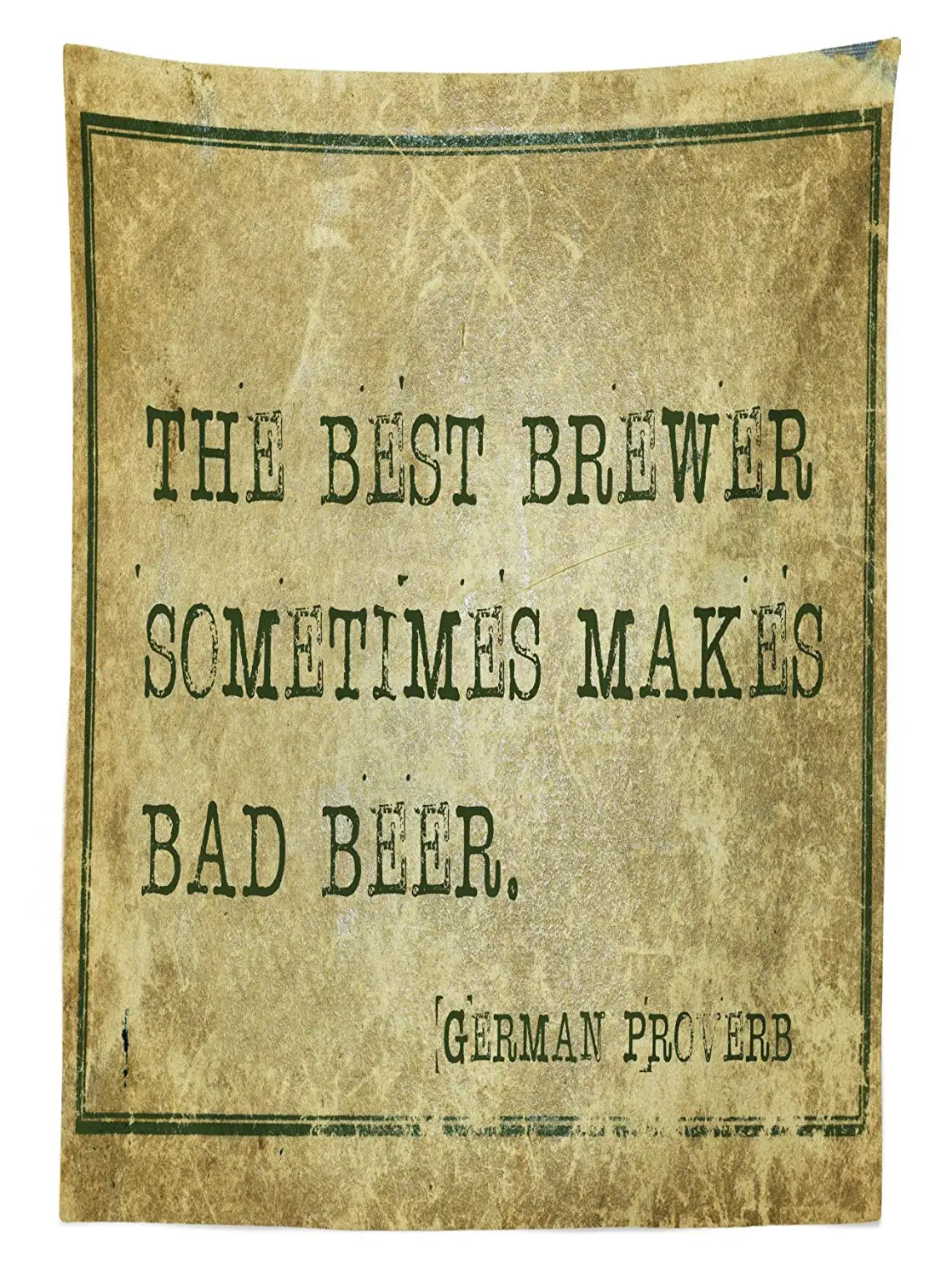 Мужская Cave скатерть для улицы немецкая пословица слова мудрости пивовар