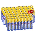 1,5 в сверхмощные-40 AA R6P + 40 AAA R03P батареи углеродно-цинковые первичные батареи для цифрового термометра (80 шт комбинированный пакет)