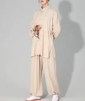 Унисекс высокое качество Чистый хлопок Тай Чи Кунг фу Униформа одежда шаолин ушу