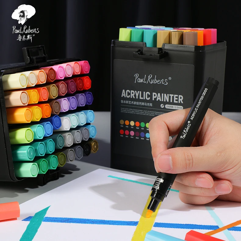 Набор маркеров для рисования Paul Rubens акриловые ручки манги школьные