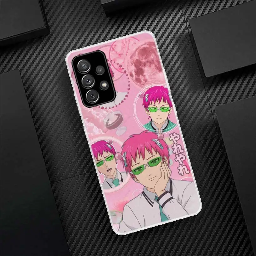 The Disastrous Life of Saiki K Kusuo Silicon Call Phone Case For Samsung Galaxy A72 A52 A71 A51 A32 A22 A12 A02S A31 A21S M21 images - 6