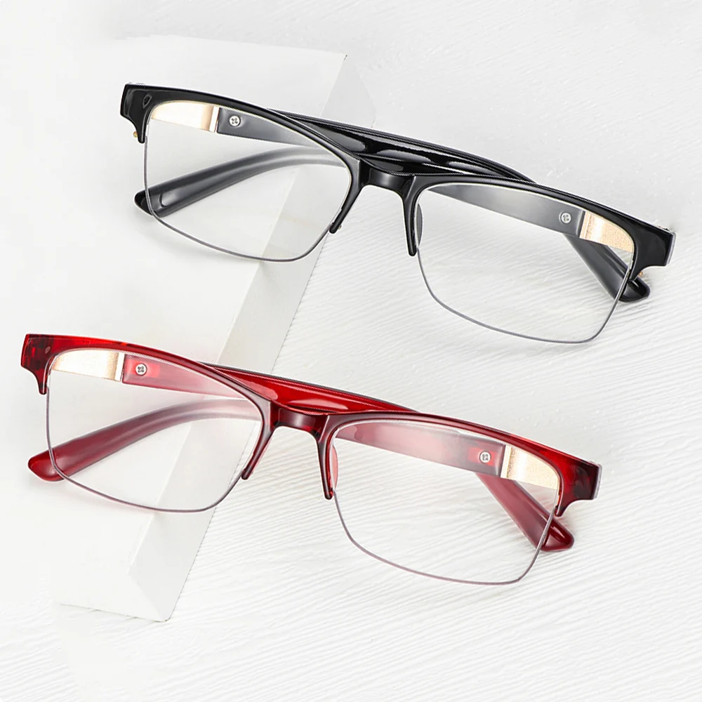 

High Quality High-definition Reading Glasses Women Men Half Frame Portable Presbyopic Eyewear Readers Glasses +1.0~+4.0