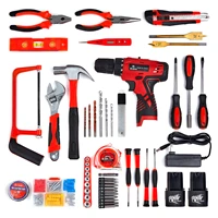 power drills tools combo kit with 16 8v cordless drill 181 clutch 108 accessories home wood drilling repair tool set