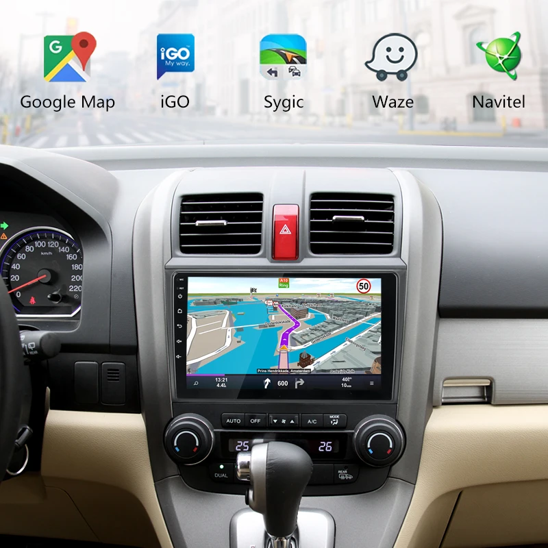Jansite " Car Android радио для Хонда сrv CR-V 2007 2008 2009 2010 2011 мультимедийный проигрыватель навигации gps 4G WI-FI ips экран