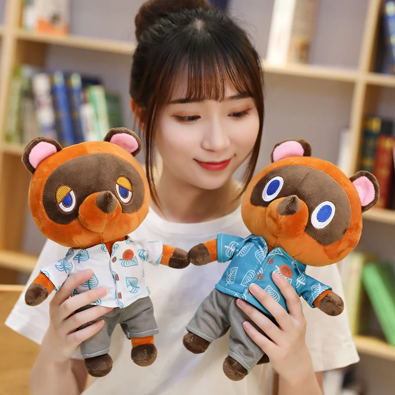 30-60 см мультфильм пересечение игрушки игра енот кукла набитый сонный аниме