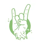 Светящиеся нашивки с музыкальными жестами, нашивки с железными иглами для одежды, термотрансферные флуоресцентные наклейки для одежды, бесплатная доставка