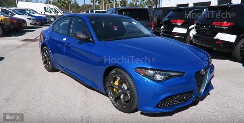 Для Alfa Romeo Giulia крышка зеркала заднего вида из углеродного волокна