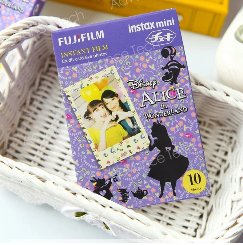 Подлинная Fuji Fujifilm Instax Mini Фильм Алиса фотобумага 10 шт. для 9 8 7s 50s 50i 90 25 dw поделиться SP-1 SP-2 мгновенной камеры