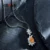 Женское ожерелье из серебра 100% пробы, с подвеской из серебра 925 пробы, 7 Х9 мм - изображение