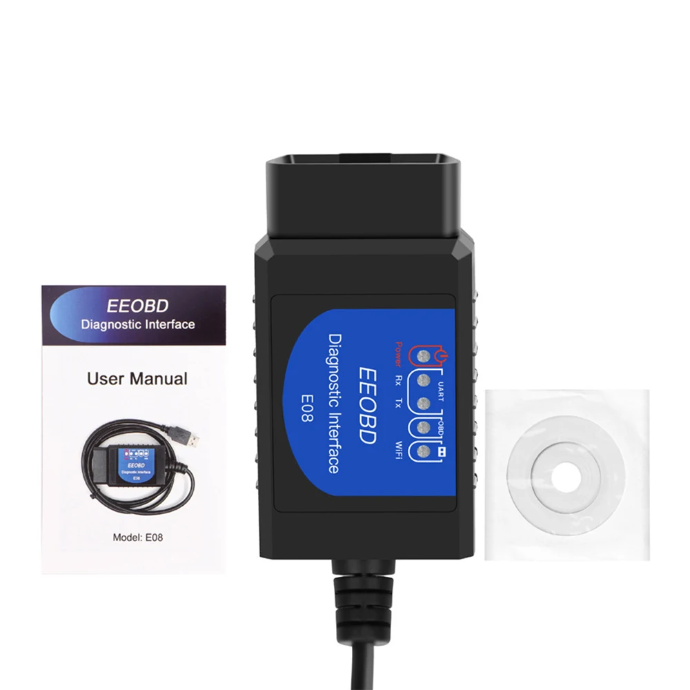 Горячая Распродажа USB ELM327 V1.4 пластиковый OBD2 EOBD сканер с программным обеспечением