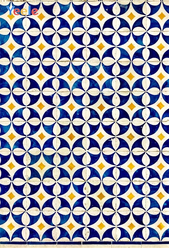 Yeele Calico Satin Circle Pattern Texture Cloth Photographic Backgrounds Party Portrait Photography Backdrops For Photo Studio |