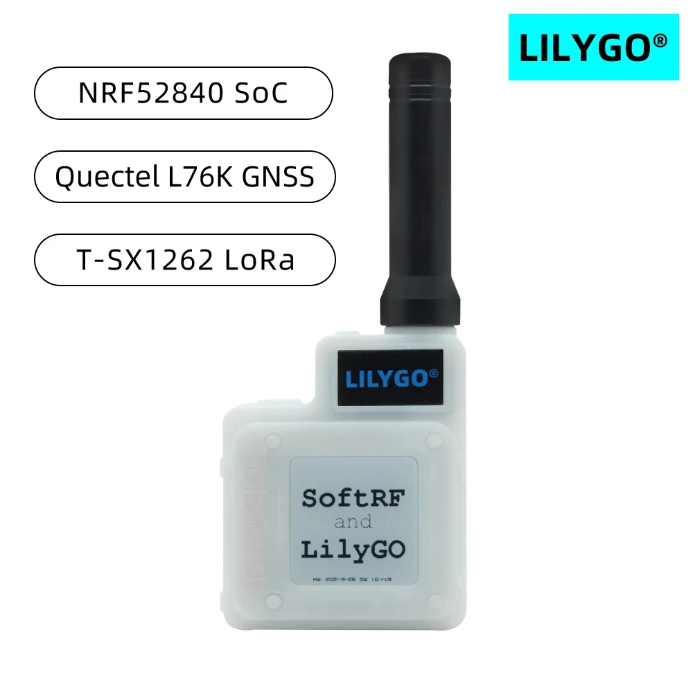 

LILYGO® T-Echo NRF52840 SX1262 433 / 868 / 915MHz Module LORA GPS 1.54 E-Paper BLE NFC for Arduino