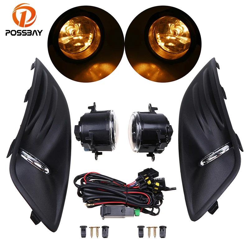 

Posbay передний нижний бампер противотуманный светильник с галогенной противотуманной лампой противотуманный светильник для Ford Fiesta Sedan 2013-2016 ...