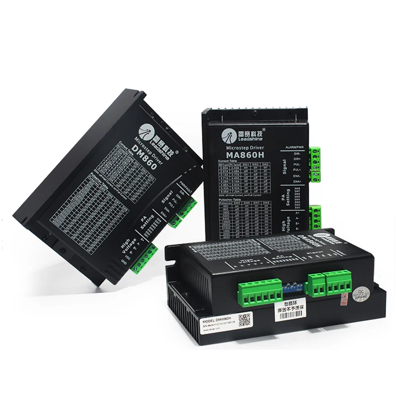 

Leadshine MA860C DMA882S DM856 DMA860H step driver DSP microstep driver AC18~80V DC24-80V 2 phase