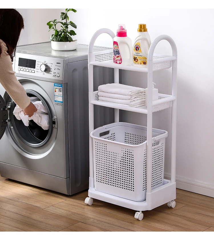 

Dirty laundry basket laundry basket dirty clothes storage basket household bathroom shower finishing storage basket wheel multi-
