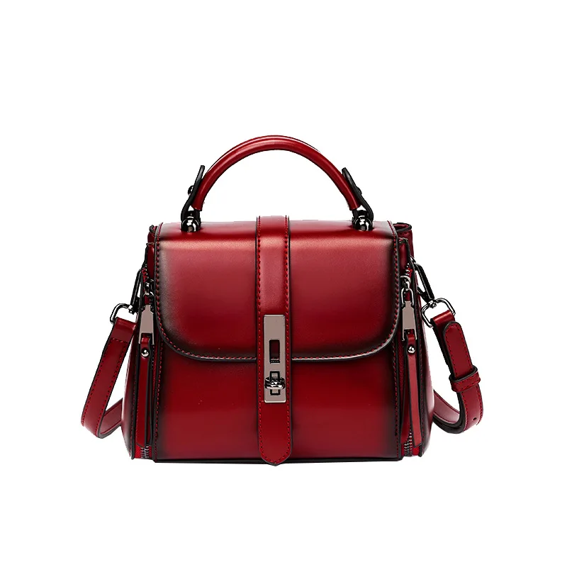 

Fashion Small Women Bag Genuine Cow Leather Red Shoulder Bags Phone Top Quality Korean Crossbody Bag