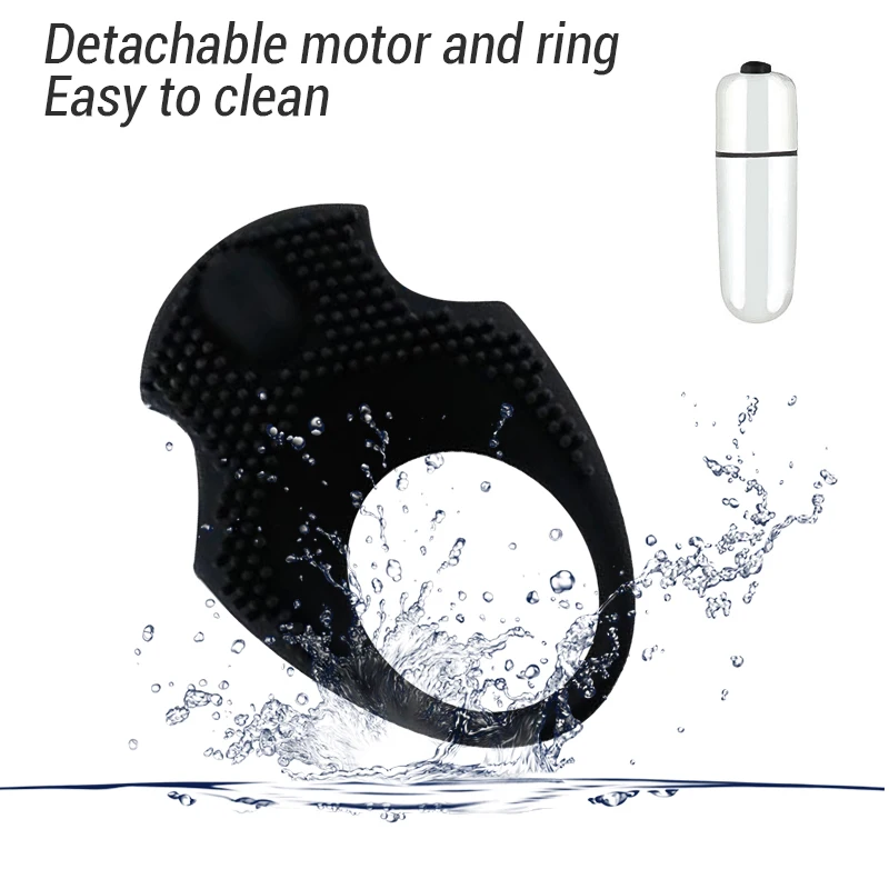 Мужское кольцо на пенис с задержкой эякуляции вибрирующее Стимулятор клитора