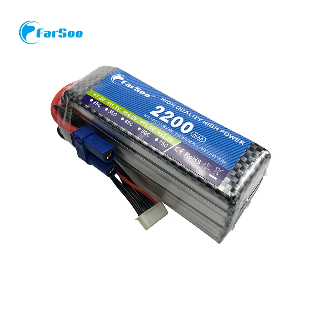 

Farsoo RC LiPo Battery 3S 11.1V 2200mAh 35C For RC Airplane Drone Car Helicopter Toys Rechargeable Lithium polymer Batteries 3S