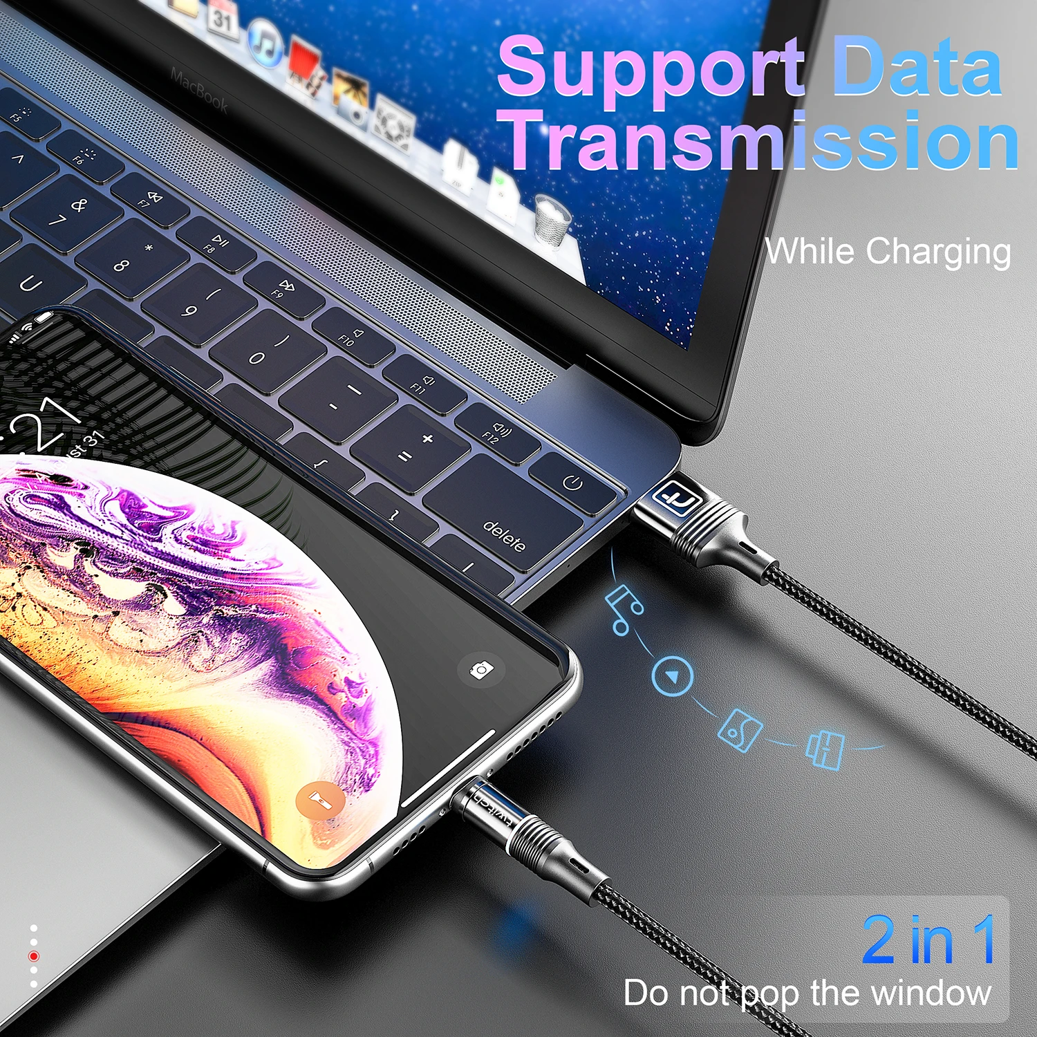 Магнитный usb-кабель Twitch для iPhone Xs Max Xr X 11 8 7 6 6s 5S iPad Магнитный кабель для быстрой зарядки мобильного телефона магнитное зарядное устройство