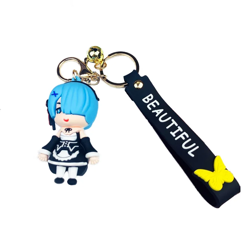 

Re:Life In A Different World From Zero Rem Ram Emilia Natsuki Subaru Action Figure Anime Model Keychain collectible key chains