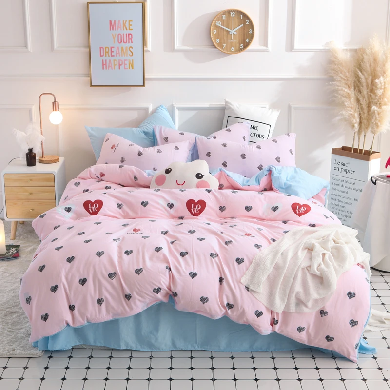 Текстиль для девочек детей подростков Модный комплект постельного белья