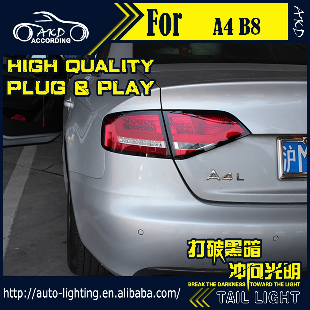 AKD автомобильный Стайлинг задний фонарь для Audi A4 задсветильник s 2009-2012 B8
