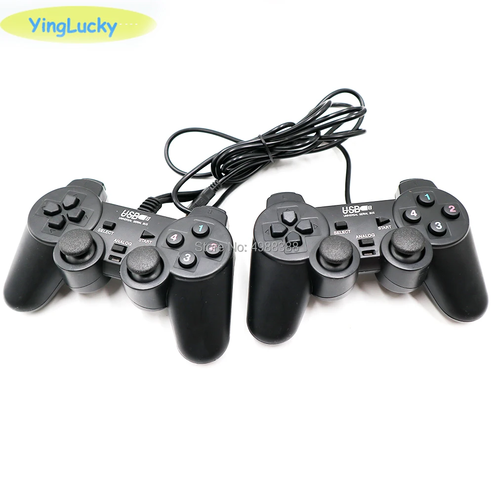 Mando de Arcade con cable negro de 1,8 M, mando a distancia de doble impacto, mando para PlayStation 2, PS2, K5