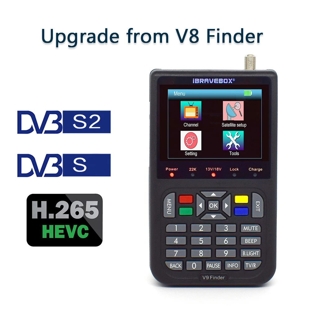 Цифровой спутниковый искатель V8 обновленный приемник Full HD 3 5 &quotс ЖК дисплеем