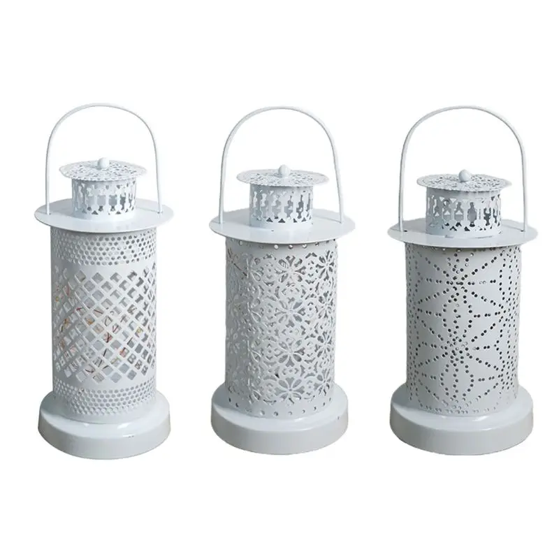 

Hanging Hollow Iron Night Light Electric Candlestick Home Furnishing Lamp Hotel