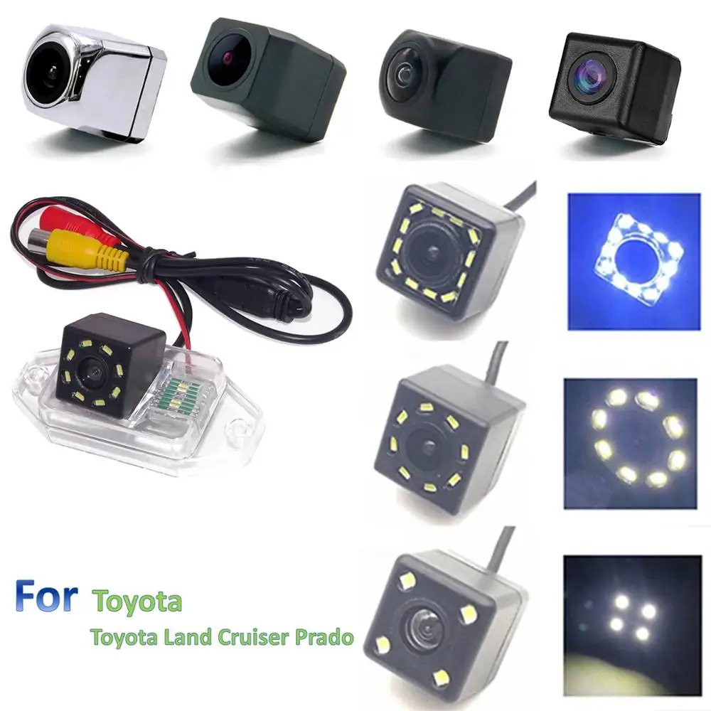 Светодиодная камера заднего вида с регулируемым углом для Toyota Land Cruiser Prado|Камеры
