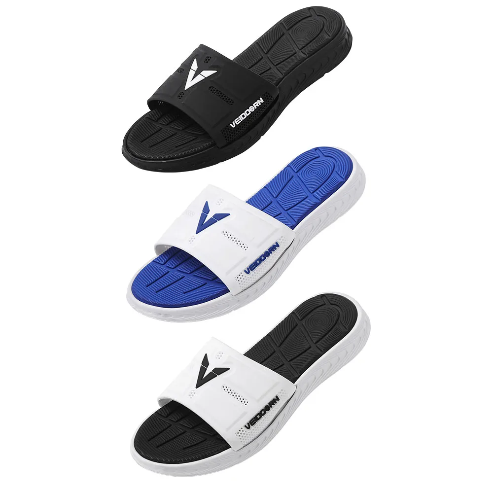 Veidoorn Summer Thick Bottom Indoor Home Couples Home Bathroom Sandy Beach Slippers Non-slip Soft Tide To Wear Cool Slippers