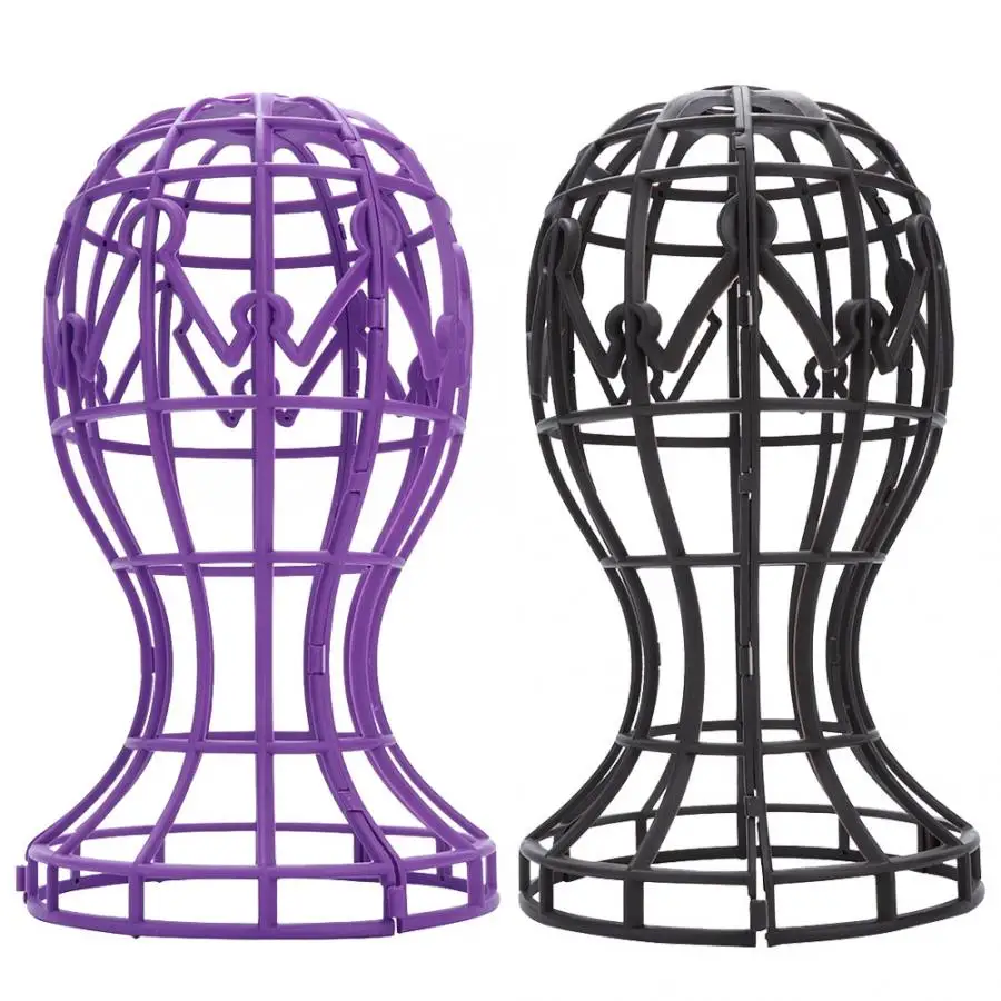 Парик голова 2 цвета ABS складной парик дисплей поддержка стенд профессиональный