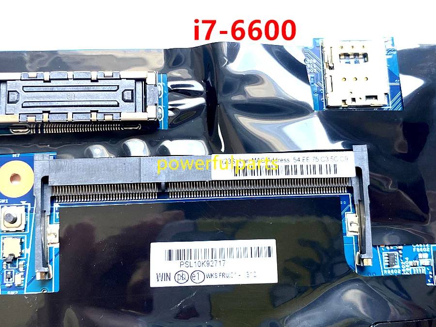 100 working for lenovo t560 laptop motherboard with i7 6600 cpu fru 01ay312 15202 3 448 06d04 0031 tested ok free global shipping