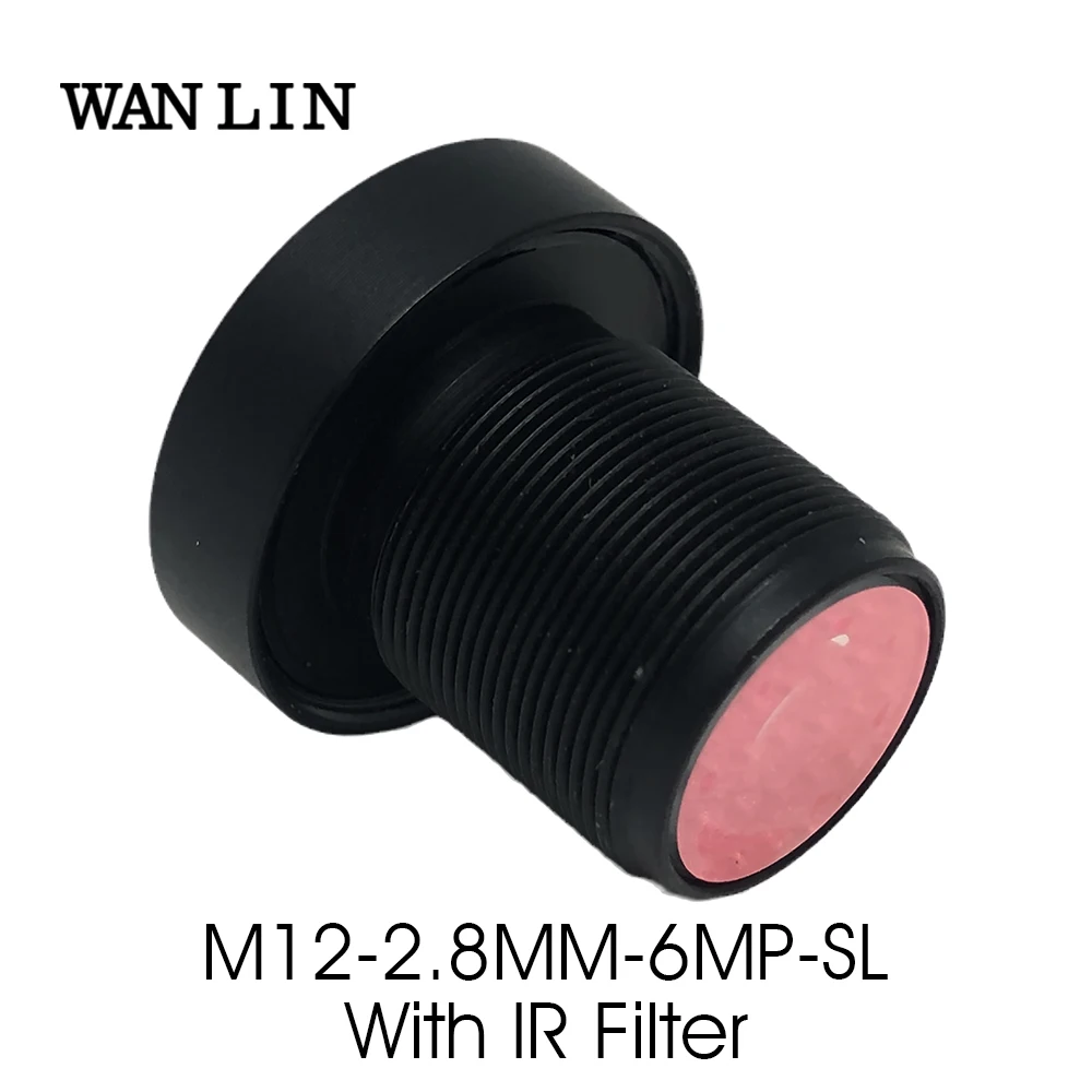 

Starlight Lens M12 2.8mm 6MP Lens with 650nm IR Filter HD 6.0Megapixel 1/2.5" Image Format Aperture F1.4 for Action Sport Camera