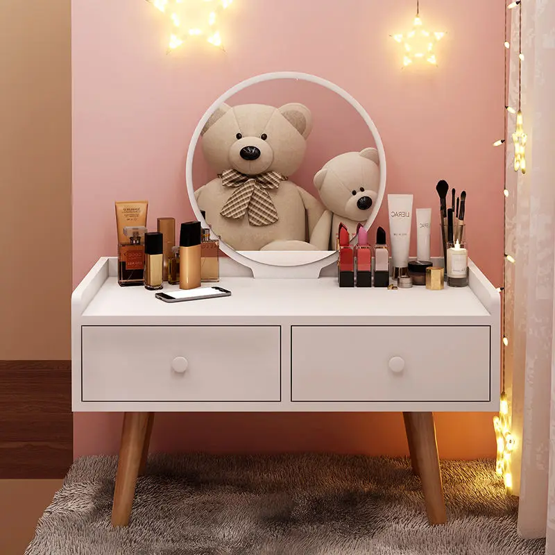 

Dressing Table With Mirror Bedroom Furniture Nordic Makeup Table Fashion Small Bay Window Simple Dressing Table Small Apartment