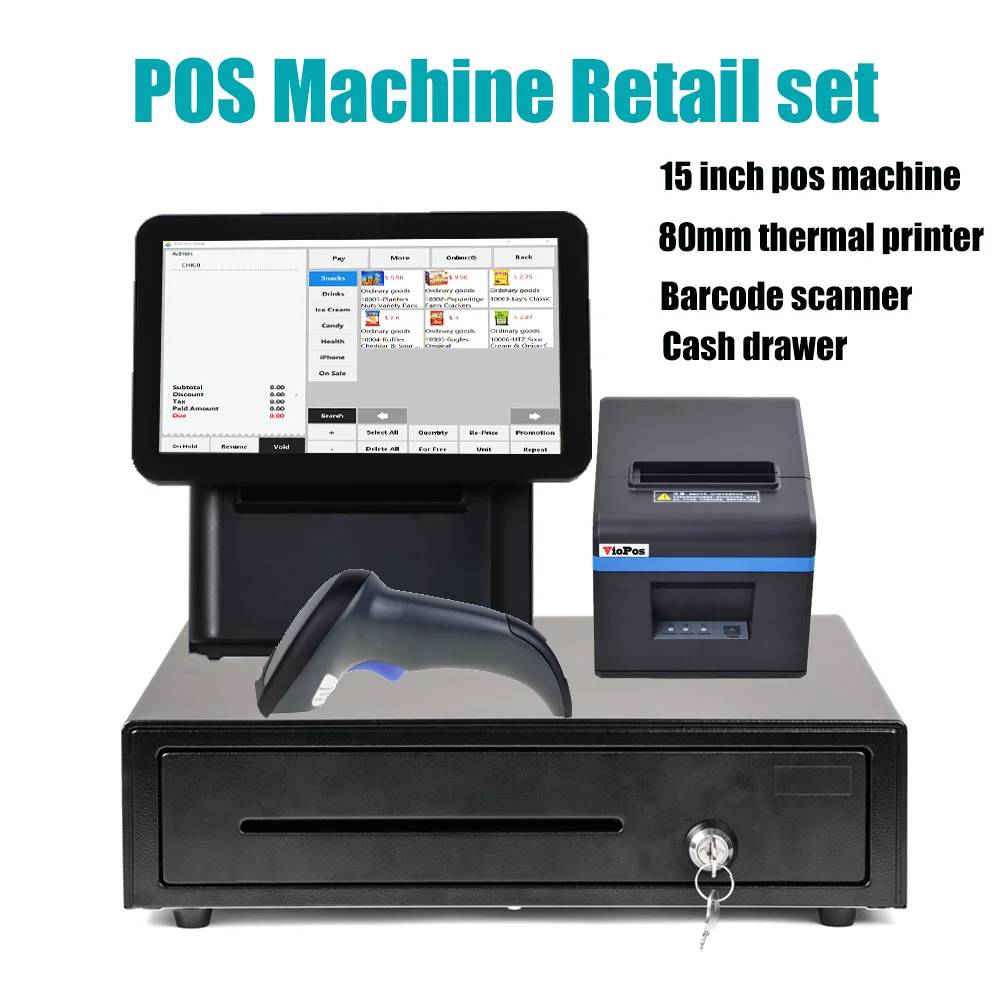 Бесплатным программным обеспечением windows POS машина все в одном ПК с 15 6