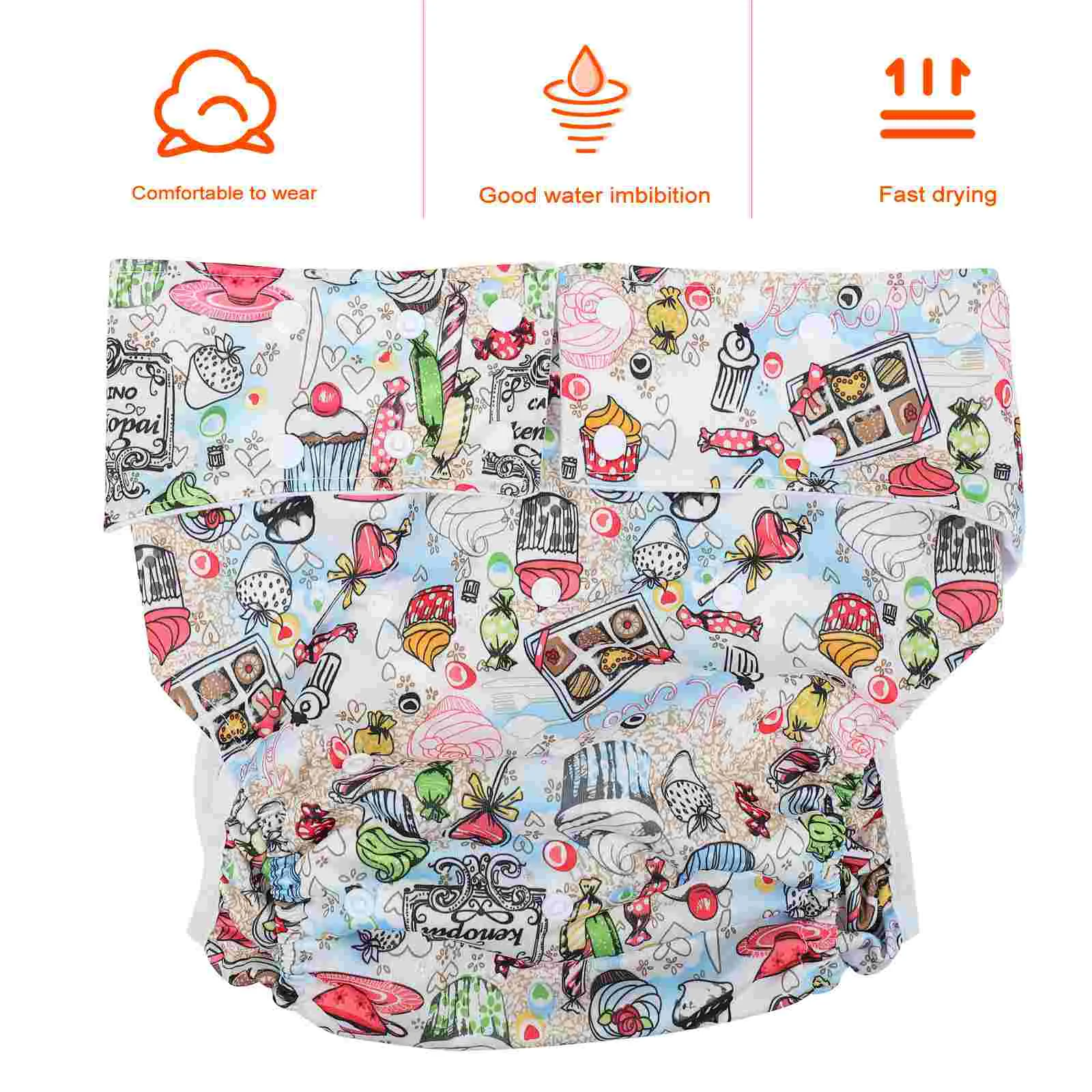 1Pc Leakproof Adult Diaper Nappy Reusable Old People Cloth | Красота и здоровье