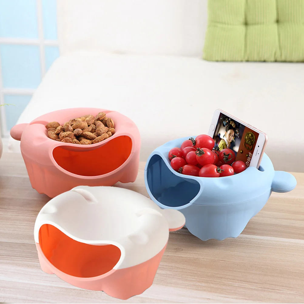 Пластиковая креативная ленивая фруктовая тарелка раньше для фисташек арахиса