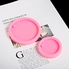 Круглая силиконовая форма из смолы, подвеска для бирки, брелок, литье эпоксидной формы, форма для помадки, для изготовления украшений сделай сам