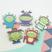 disney toy story brooch alien cartoon cute metal pin badge enamel brooches for boy gife