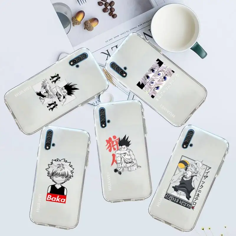 

HUNTER×HUNTER Japan anime Phone Case Transparent for Huawei honor P mate 40 20 30 10 50 i 9 x mate pro lite 8a