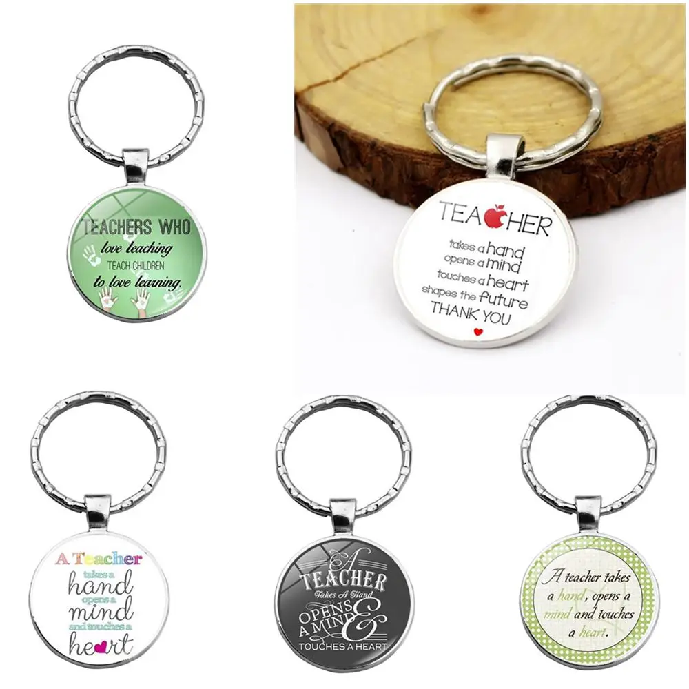 

Accessories Bag Pendant Gift For Teacher Gemstone Key Chain Thank you Teacher