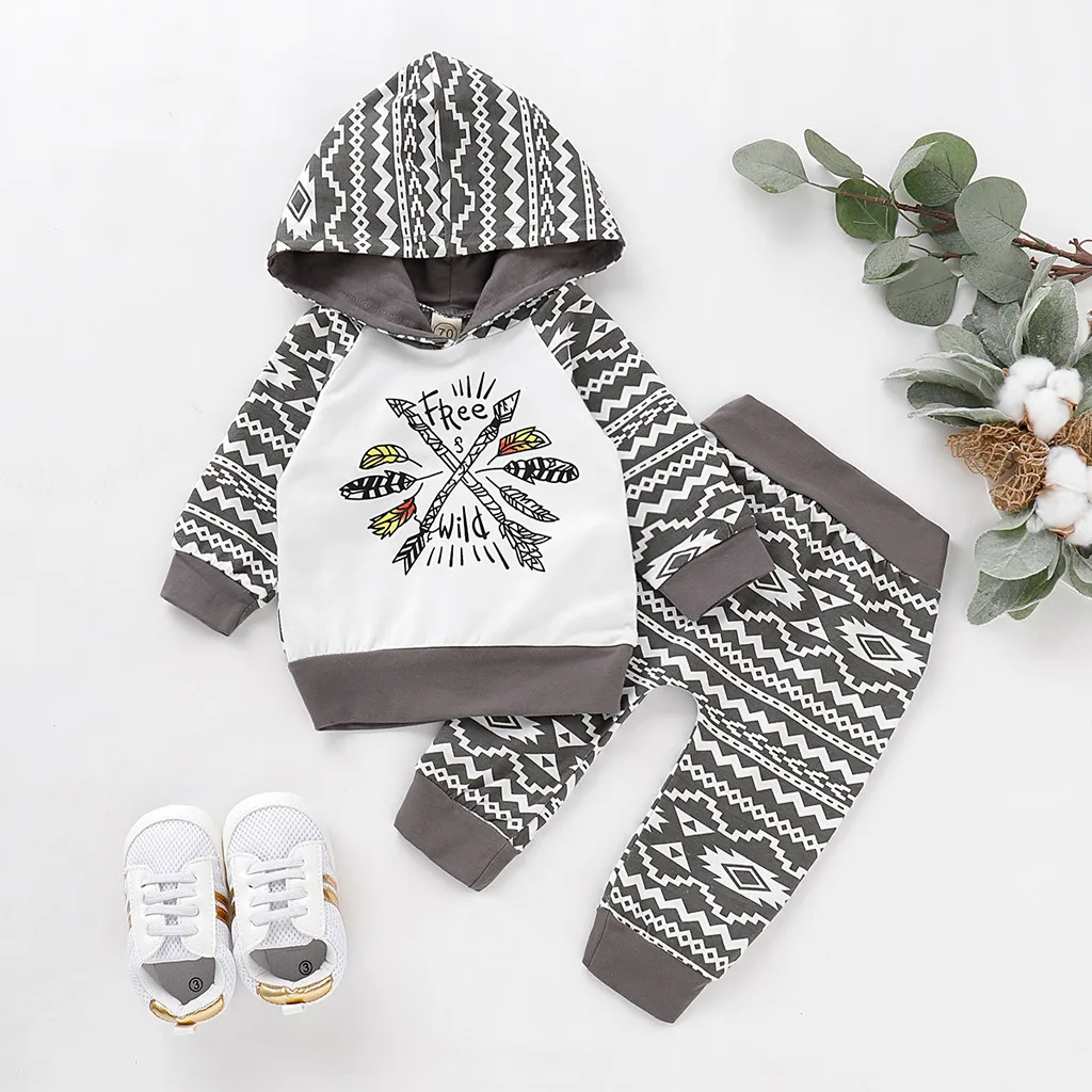 Зимняя одежда для мальчиков футболка с капюшоном и надписью новорожденных топы +