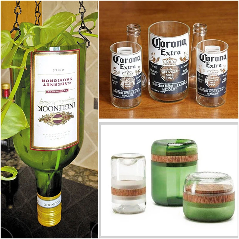 Резак для стеклянных бутылок из нержавеющей стали толщиной 2 мм 12 алюминиевый