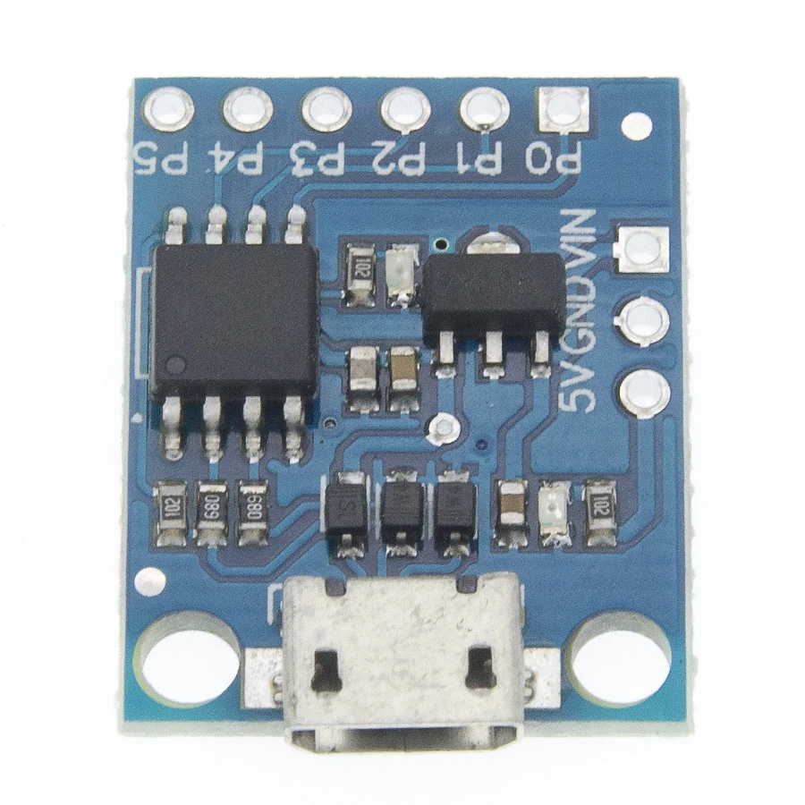 Blue Black TINY85 Digispark Kickstarter Micro Development Board ATTINY85 module for Arduino IIC I2C USB images - 6