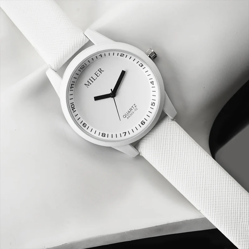 

MILER Brand Cute Ladies Watch Fashion Casual Women Watches Leather Band reloj mujer School Style Wrist Watch relogio feminino