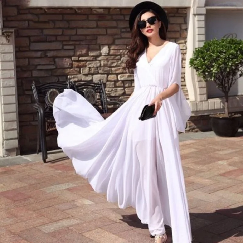 

Red holiday dress women's new Korean version in summer of 2019